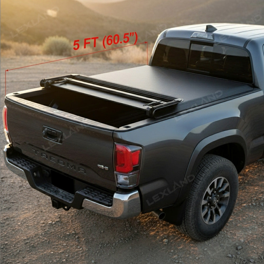 Tacoma Tri-fold Soft Folding Truck Bed Tonneau Cover for Toyota