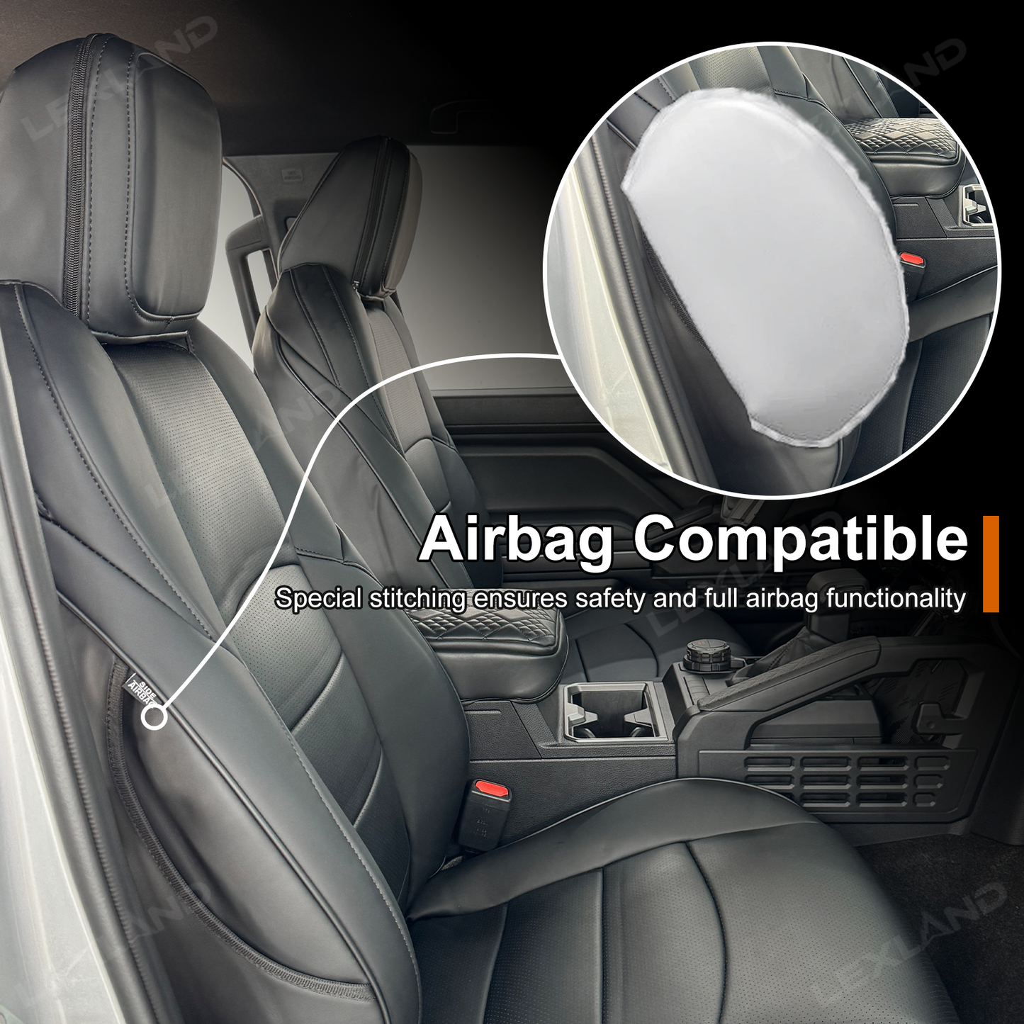 4Runner Seat Covers Nappa Leather Full Coverage Seat Protector for Toyota