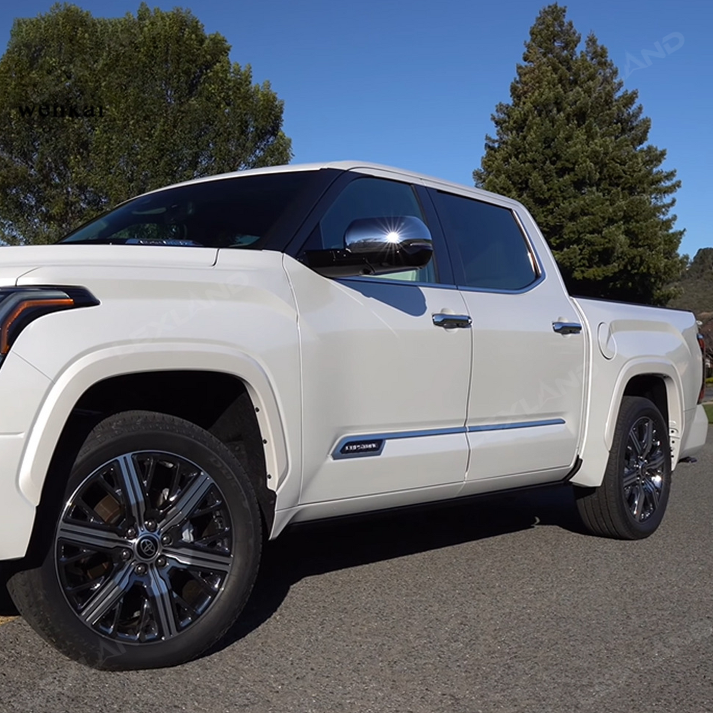 Tundra Mirror Caps ABS Side Mirror Covers Rearview Mirror Overlay for Toyota