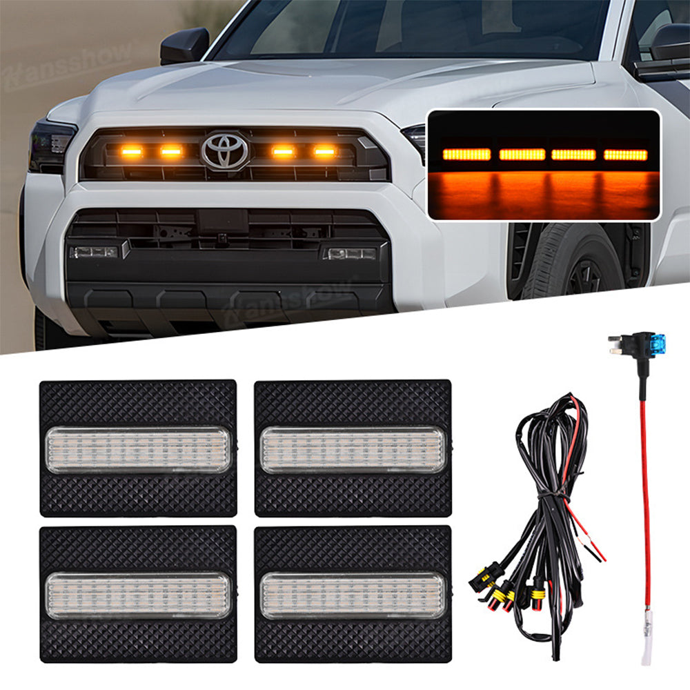 4Runner Raptor Lights LED Front Grille Lights Amber Lights 2.0 For Toyota