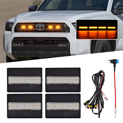 4Runner Raptor Lights LED Front Grille Lights Amber Lights 2.0 For Toyota