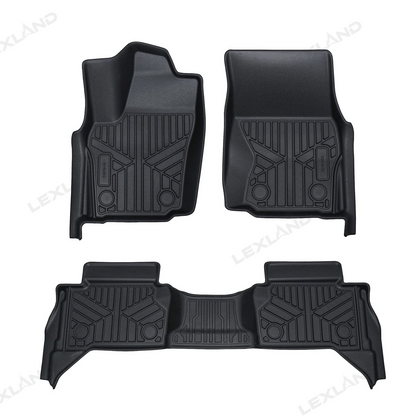 Tacoma Floor Mats All Weather TPE Floor Liners with Anti-Slip Spikes for Toyota