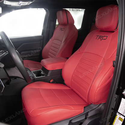 Tacoma /4Runner Seat Covers Full Coverage Embossed Seat Protector with TRD Letter Style for Toyota