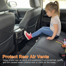 4Runner Rear Air Vent Cover ABS Glossy Carbon Fiber Style Interior Kick Guard Protector