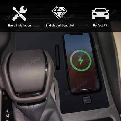 Land Cruiser Wireless Phone Charger 15W Armrest Charging Pad for Toyota