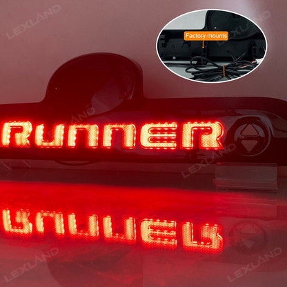 4Runner LED Tail Light with Button Rear Brake Stop Lamp Replacement Tailgate Garnish for Toyota