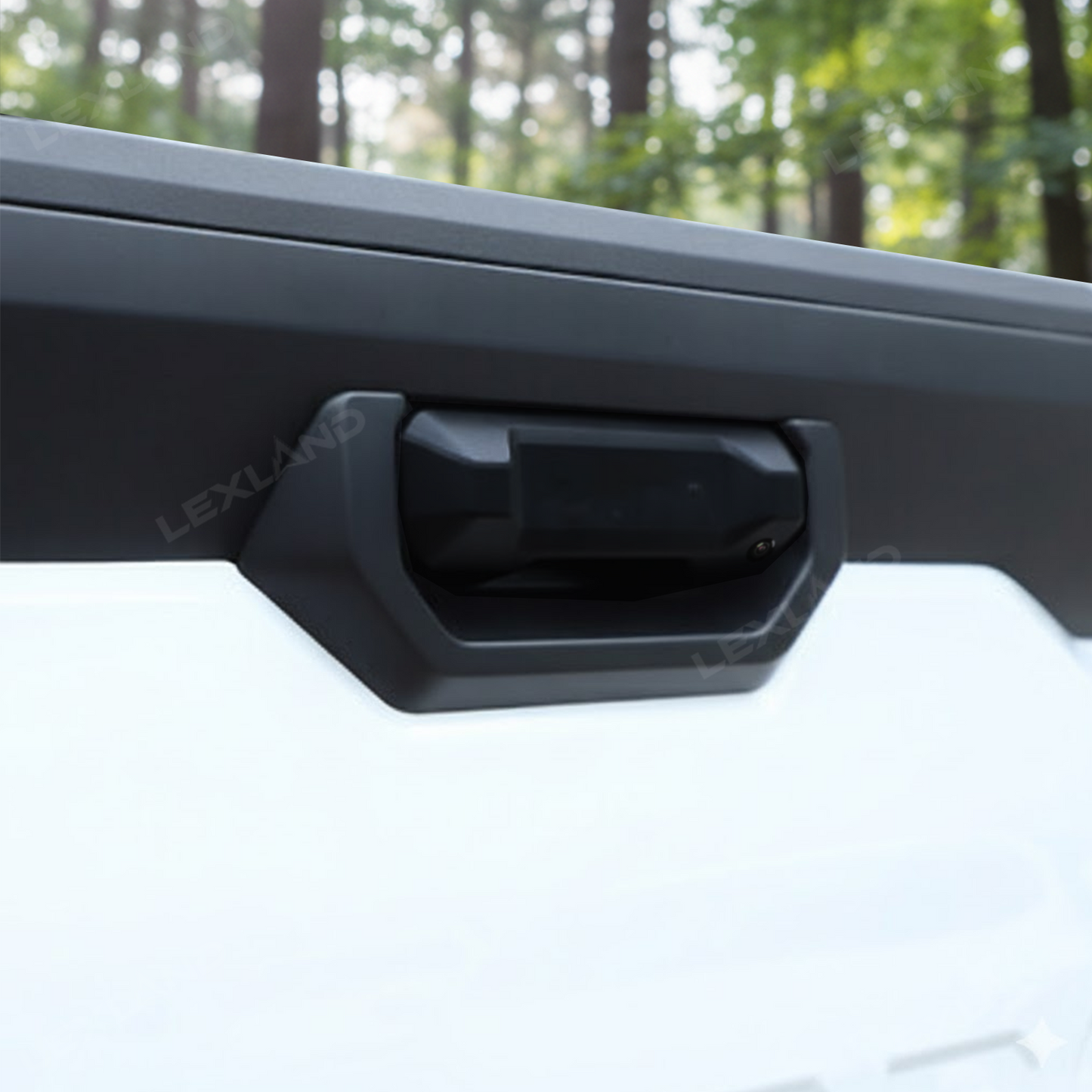 Tundra Rear Trunk Door Tailgate Handle Cover Trim ABS Liftgate Scratch Protector Overlay for Toyota