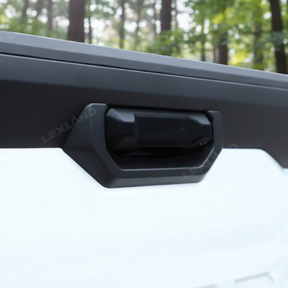 Tundra Rear Trunk Door Tailgate Handle Cover Trim ABS Liftgate Scratch Protector Overlay for Toyota