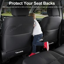 Tacoma Anti-Kick Pad Interior Seat Back Cover Protector with Tacoma Letter for Toyota