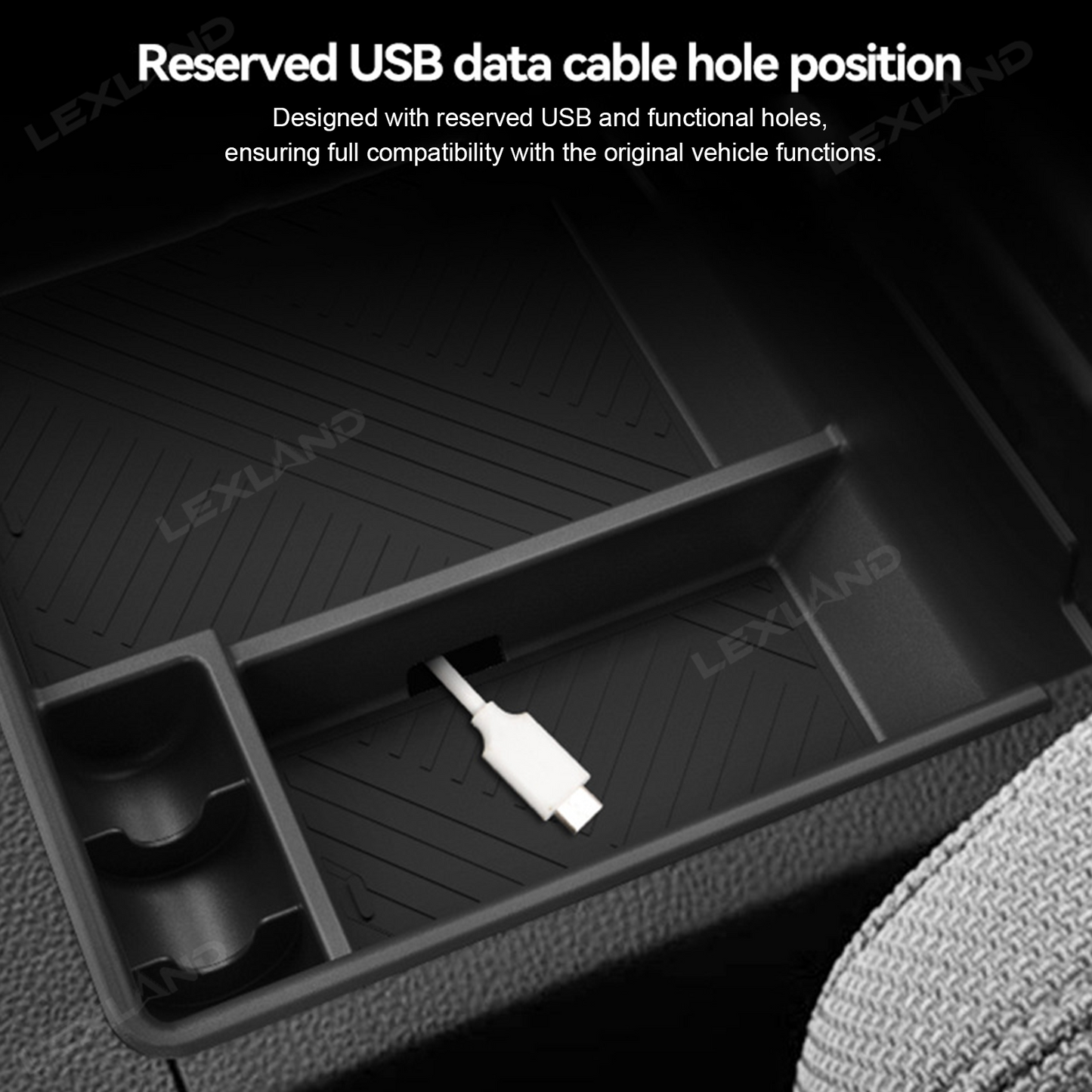 4Runner Center Console Organizer Tray Armrest Storage Box For Toyota