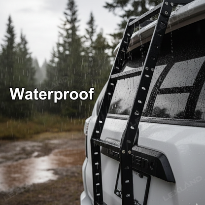 4Runner Ladder Aluminum Trunk Hatch Ladder Rack Rear Window Mounted Ladder for Toyota