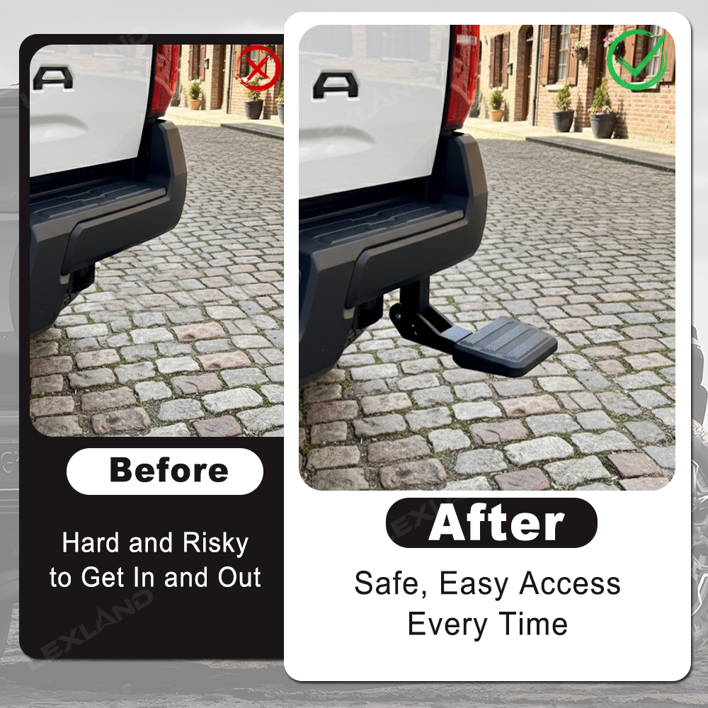 Tacoma Rear Bed Step Retractable Aluminum Truck Tailgate Step for Toyota