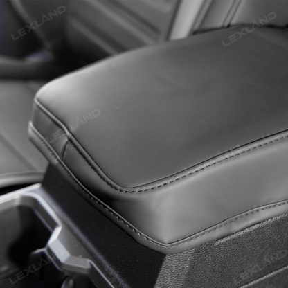 Tacoma /4Runner Seat Covers Embossed Nappa Leather Seat Protectors with TRD Logo for Toyota