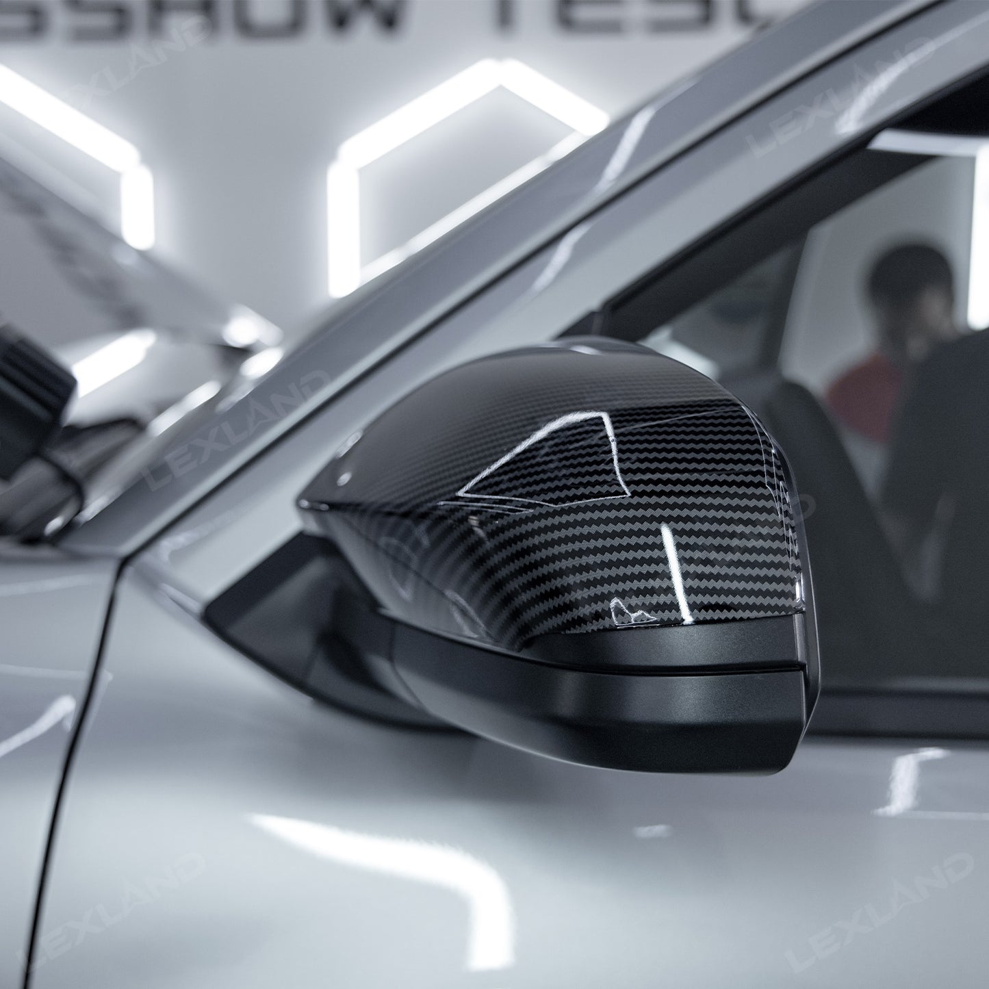 4Runner/Tacoma Side Mirror Covers ABS Carbon Fiber Style Mirror Caps for Toyota