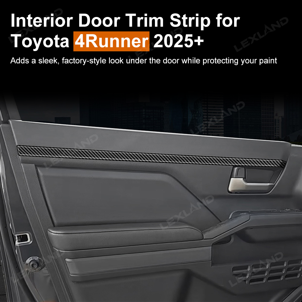 4Runner Door Trim Strip ABS Front & Rear Upper Door Panel Protector Interior Trim Cover