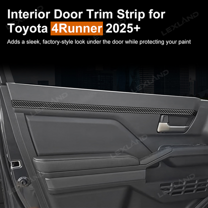 4Runner Door Trim Strip ABS Front & Rear Upper Door Panel Protector Interior Trim Cover