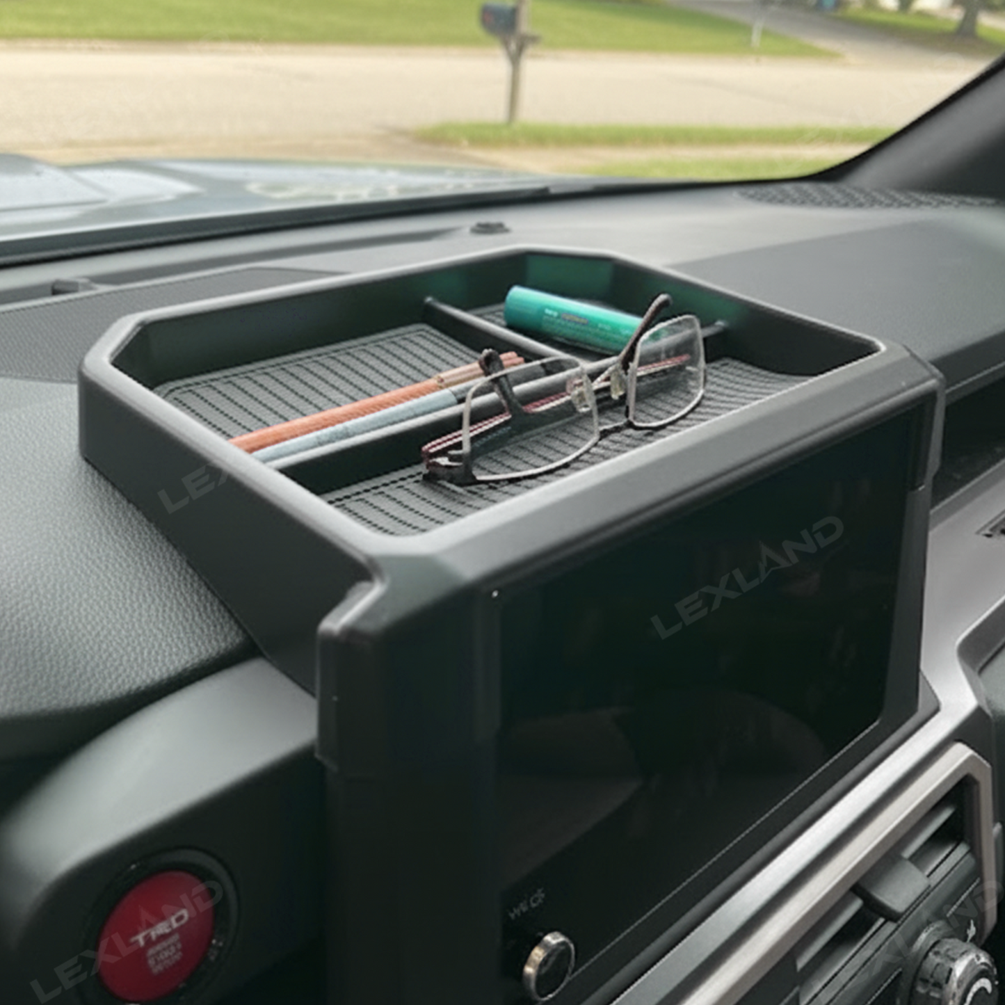 Tacoma Dashboard Organizer Tray Behind Screen Interior Dash Storage Box for Toyota