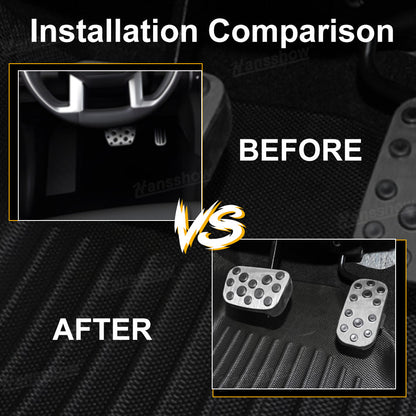 4Runner Aluminum Foot Pedal Covers Non Slip Accelerator Brake Pedal Pads
