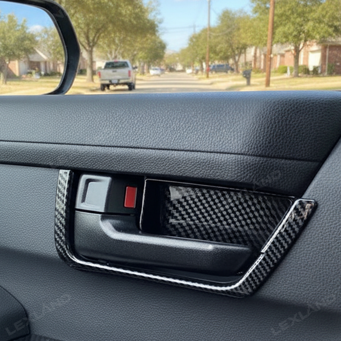 Tacoma Door Handle Bowl Cover Interior Door Decoration Protector Overlay for Toyota