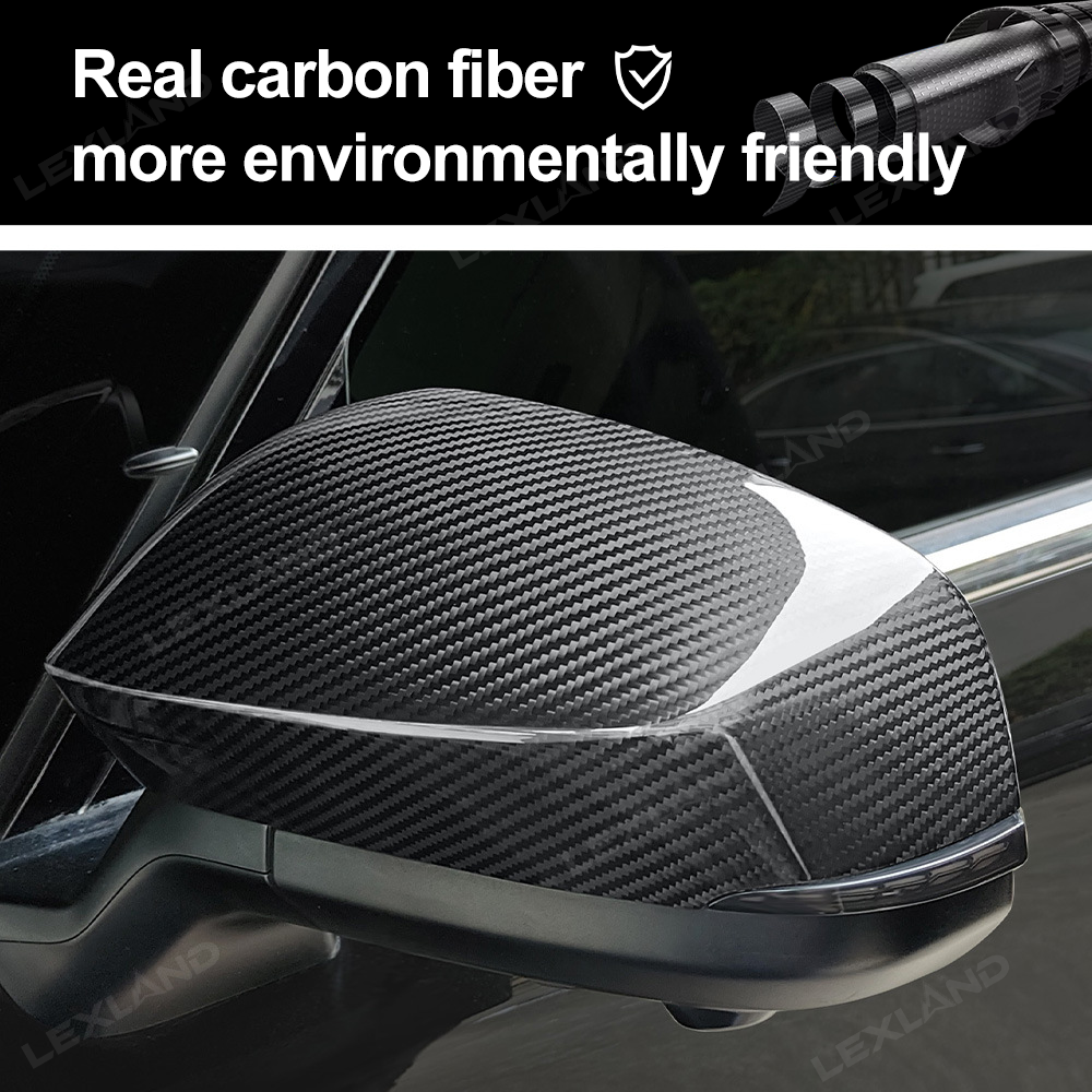 Tacoma Real Carbon Fiber Side Mirror Rearview Covers Mirror Caps Protection Cover for Toyota