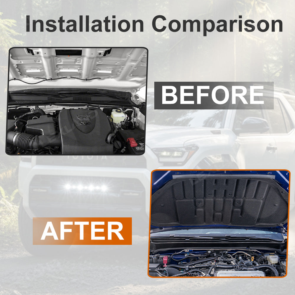 Tacoma /4Runner Front Engine Cover Hood Sound Heat Insulation Pad Mat for Toyota