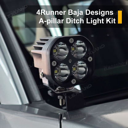 Tacoma/4Runner Baja Designs Ditch Lights Kit Squadron Pro LED A-pillar Lights for Toyota