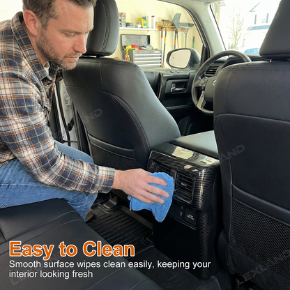 4Runner Rear Air Vent Cover ABS Glossy Carbon Fiber Style Interior Kick Guard Protector