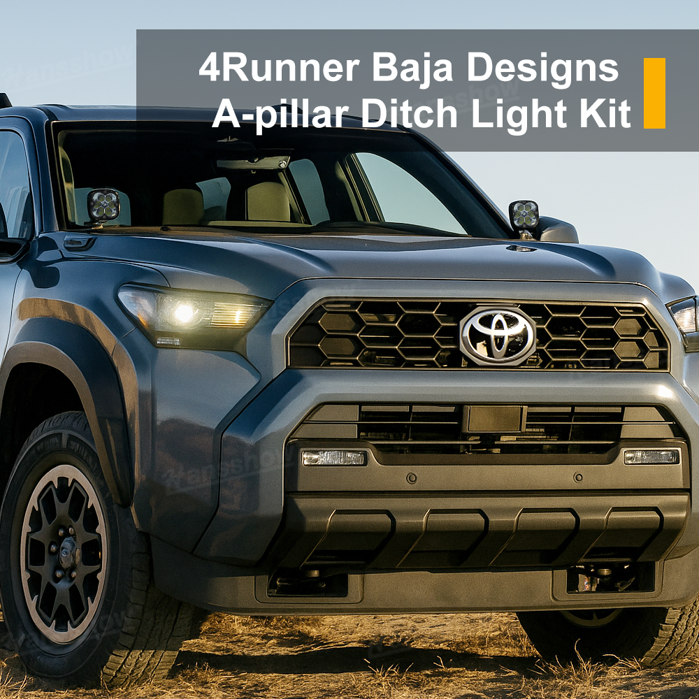 4Runner Baja Designs Ditch Lights Kit Squadron Pro LED A-pillar Lights for Toyota