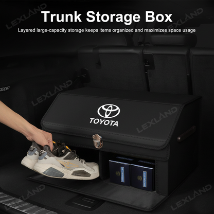 Toyota Trunk Storage Box Trunk Organizer with Toyota Logo Luggage Storage Bag