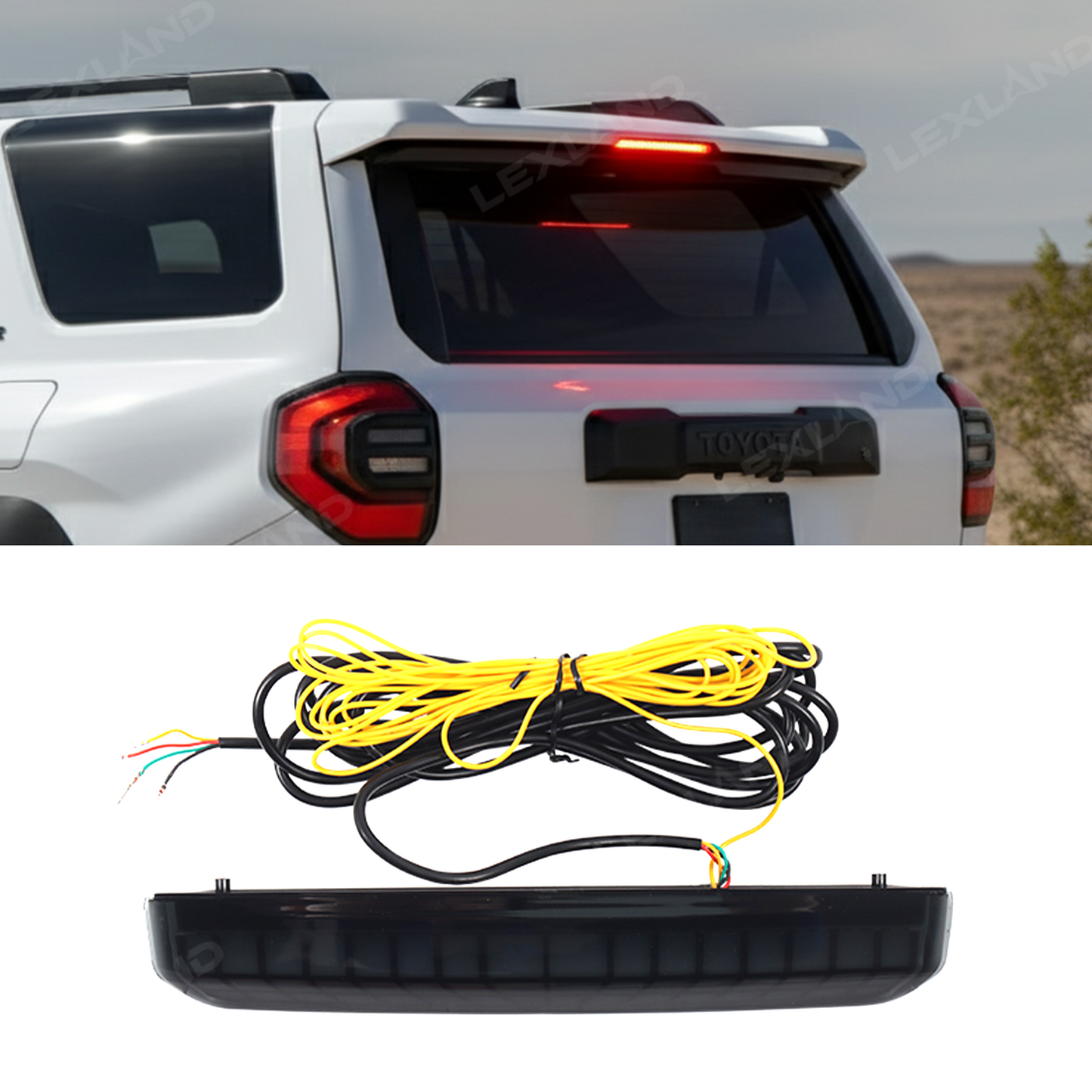 4Runner 3rd Brake Light Replacement Rear Center High Mount Stop Lamp LED Third Brake Light