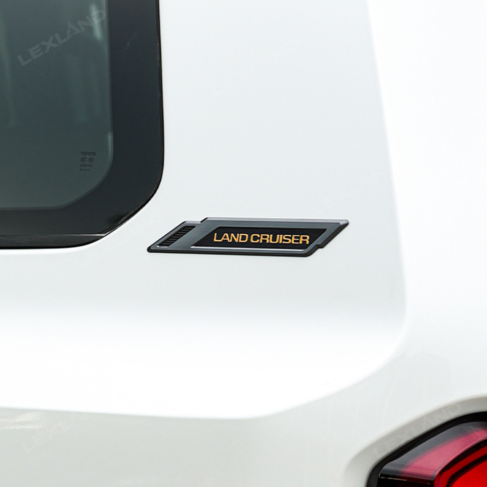 Land Cruiser Chrome Side Emblem Sticker Chrome Outer Side Board Badge Decor Trim