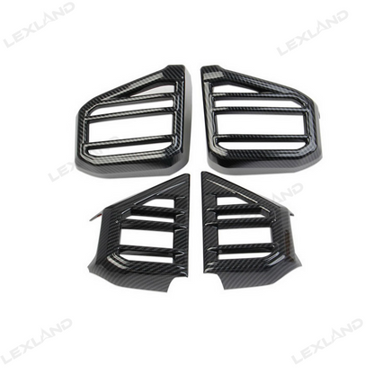 Tundra Dashboard Air Vent Covers AC Vent Overlays ABS Interior Trim 4PCS for Toyota