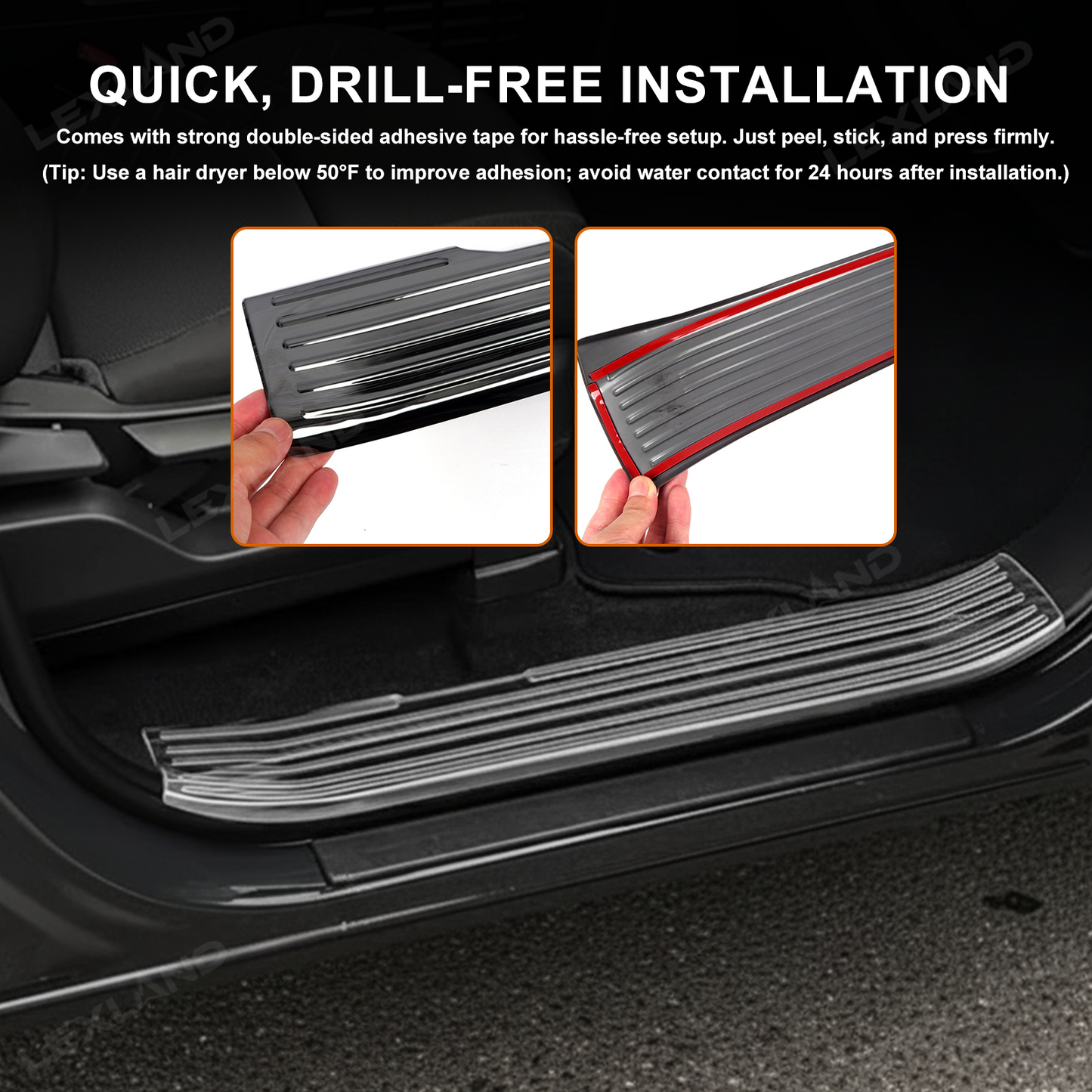 Tacoma/4Runner Door Sill Protector Kick Plate Door Sill Guard for Toyota