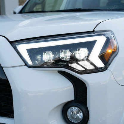 4Runner LED Headlights Front Head Lamps Assembly with Sequential Turn Signal for Toyota