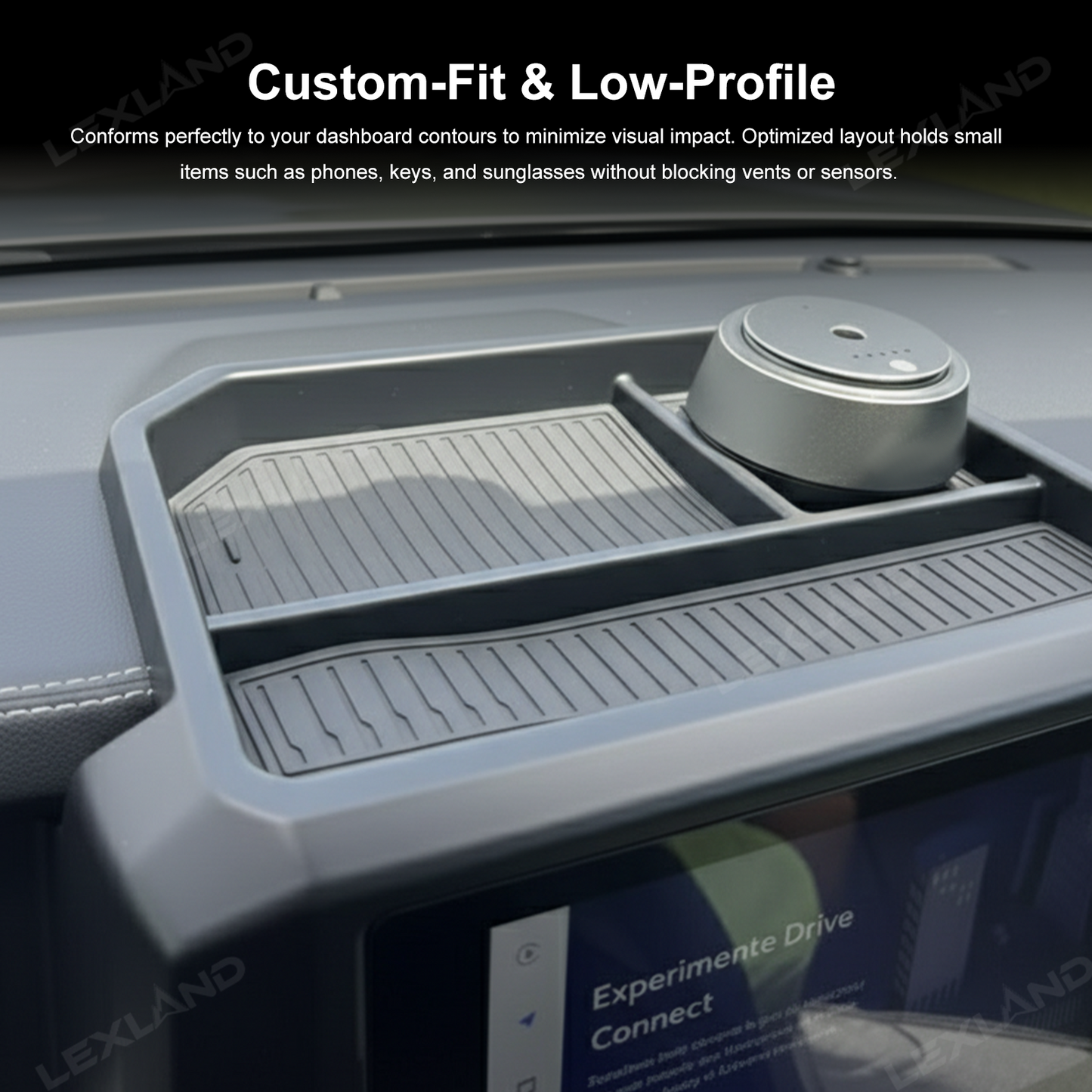 Tacoma Dashboard Organizer Tray Behind Screen Interior Dash Storage Box for Toyota