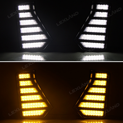Tacoma LED Fang Lights Dual-Color Dynamic Daytime Running Lights for Toyota
