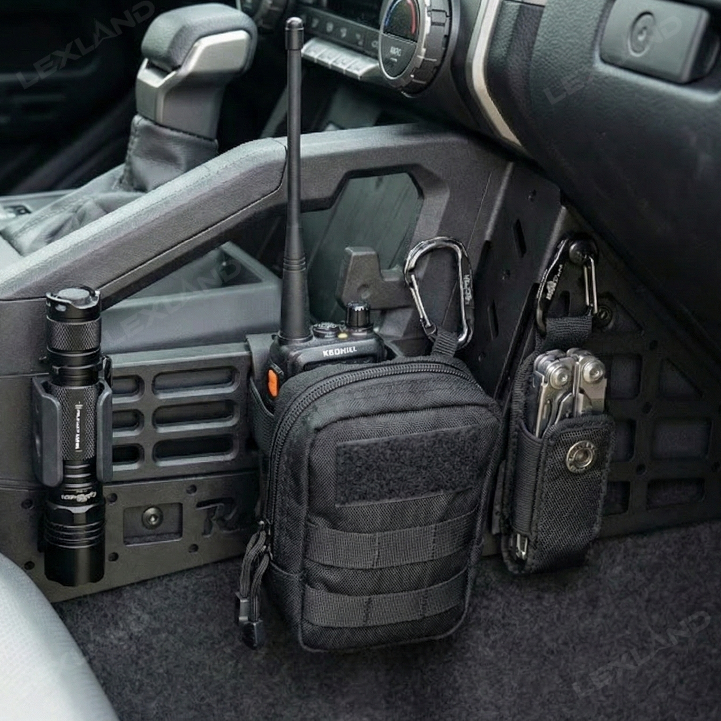 4Runner Center Console Molle Panels Multi-Functional Storage System for Toyota