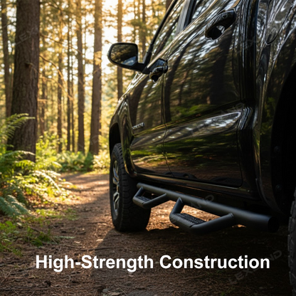 Tacoma Running Boards Double Cab Side Steps Nerf Bar with Dropped Steps for Toyota