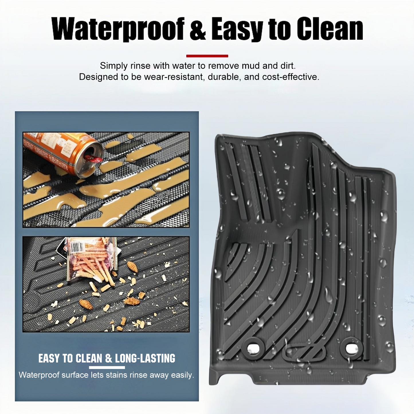 Tundra Floor Mats All Weather TPE Floor Liners for Toyota