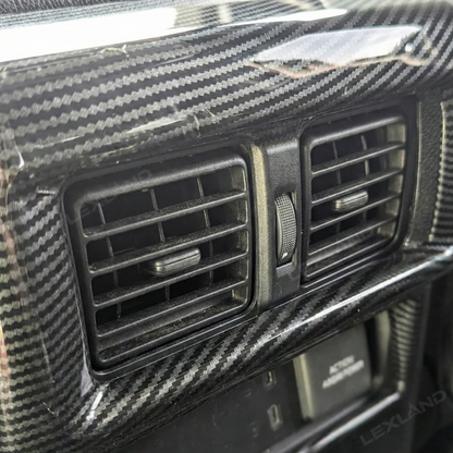 4Runner Rear Air Vent Cover ABS Glossy Carbon Fiber Style Interior Kick Guard Protector