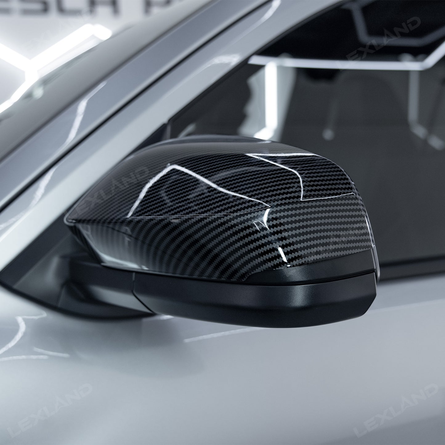 4Runner/Tacoma Side Mirror Covers ABS Carbon Fiber Style Mirror Caps for Toyota