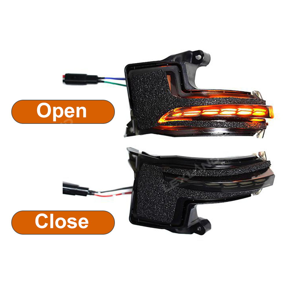 Tacoma/4Runner Side View Mirror Turn Signal Replacement Kit Sequential Dynamic Indicator Strip with Dragon-Scale Style 2.0