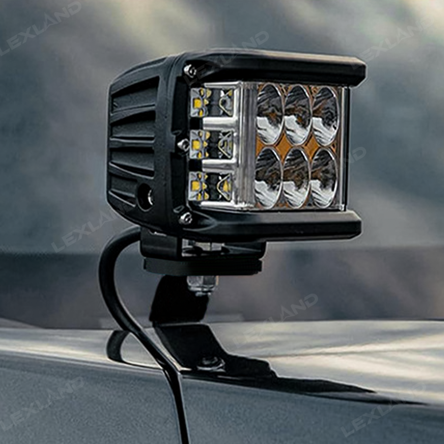 Tacoma/4Runner Ditch Light Mounting Brackets A-Pillar Hood Mounts for Toyota