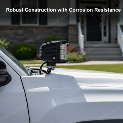 Tacoma/4Runner Ditch Light Mounting Brackets A-Pillar Hood Mounts for Toyota