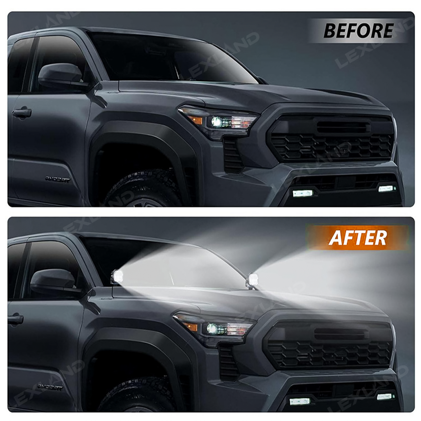 Tacoma/4Runner Ditch Light Mounting Brackets A-Pillar Hood Mounts for Toyota