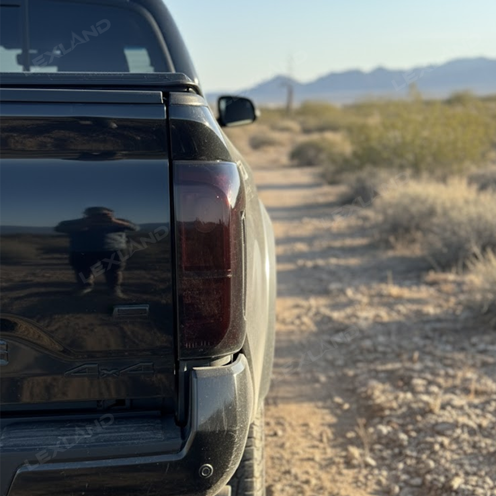 Tacoma Tail Light Cover Smoked Rear Light Cover Taillights Overlay for Toyota