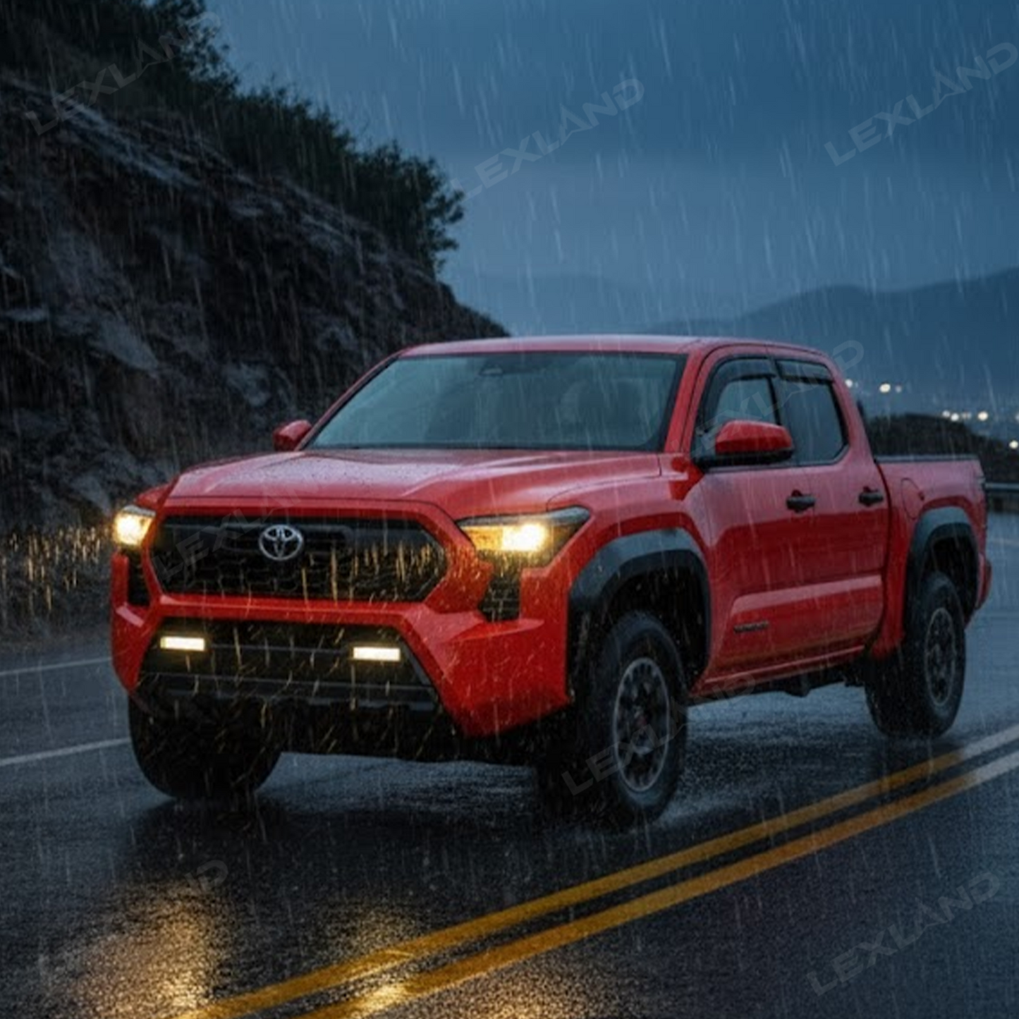 Tacoma Window Deflectors ABS Window Visors Rain Guards for Toyota