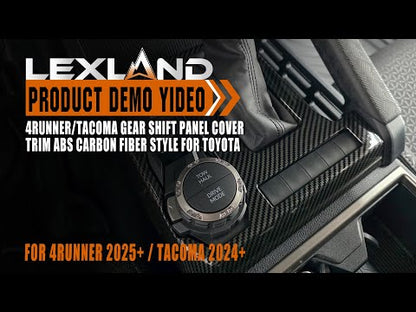 4Runner Interior Cover Trim ABS Carbon Fiber Style Protective Overlays For Toyota