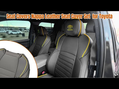 Tacoma Custom Seat Covers Nappa Leather Seat Cover Set with TRD Pro Style for Toyota