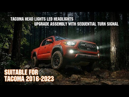 Tacoma Head Lights LED Headlights Upgrade Assembly with Sequential Turn Signal